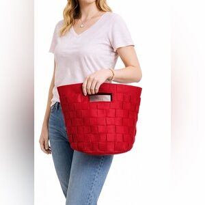 Hallmark felt woven handbag NWOT